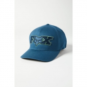 Cepure FOX Ellipsoid Flexfit, zila