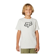 Bērnu t-krekls FOX Legacy, gaiši pelēks ar melnu logo