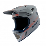 BMX helmet Kenny Decade, matte grey with orange graphic