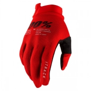 Gloves 100% Itrack, red
