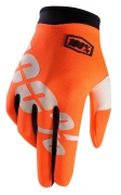 Kids gloves 100% Cal-Trans, neon orange