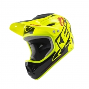 BMX helmet Kenny Downhill, neon yellow/black/red