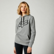 Woman hoodie FOX Boundary, grey with black logo