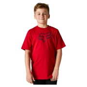 Kids t-shirt FOX Legacy, red with black logo
