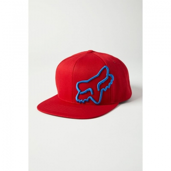 Cepure FOX Headers, sarkana ar zilu logo, viens izmērs