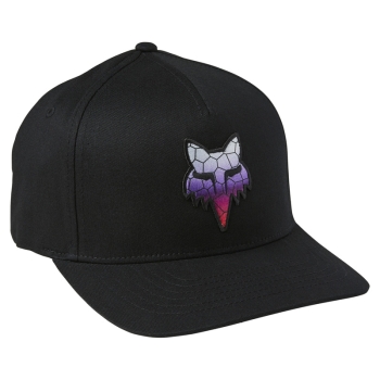 Flexfit cap FOX Skarz, black with logo, size L/XL