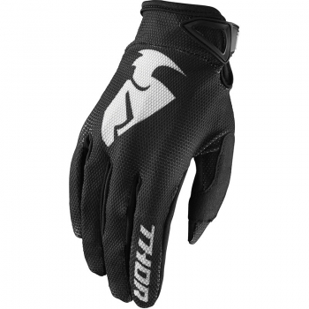 Gloves Thor Sector, black/white, size S