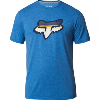 T-krekls FOX Head Strike, zils ar logo, izmērs S