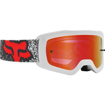 Jauniešu aizsargbrilles FOX Main Bnkz, baltas ar oranžu spoguļstiklu