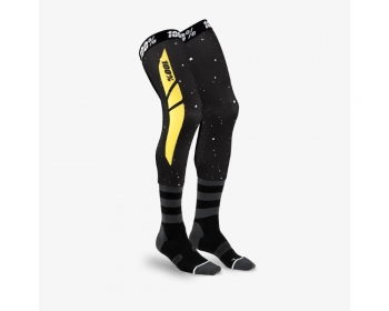 Socks 100% black/yellow, size S/M, 38-42