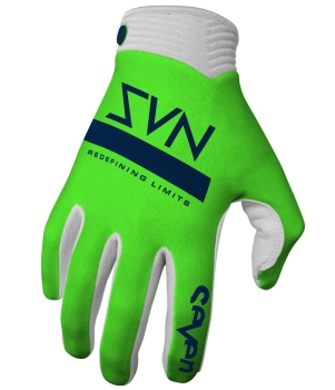Gloves Seven Zero Contour, green/white, size S Gloves Seven Zero Contour, green/white, size S