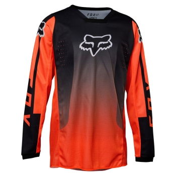 Kids jersey FOX 180 Leed, fluo orange/black, size KS