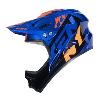 Helmet Kenny Downhill, blue/black/orange, size XXS