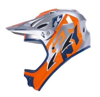 Helmet Kenny Downhill, orange/silver, size XXS