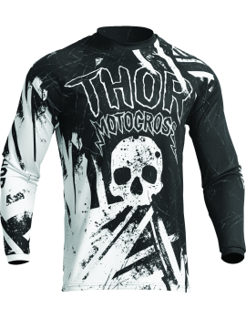 Bērnu krekls Thor Sector Gnar, melns/balts, izmērs XS
