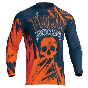 Kids jersey Thor Sector Gnar, dark blue/orange, size M Kids jersey Thor Sector Gnar, dark blue/orange, size M
