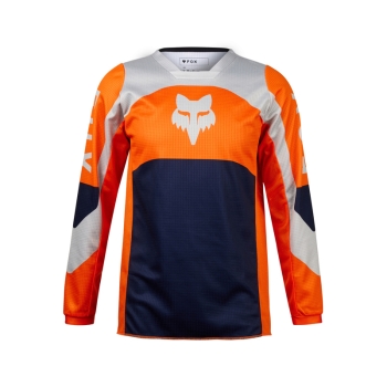 Kids jersey FOX 180 Nitro, black/orange, size YS
