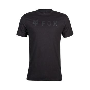 T-shirt FOX Absolute SS, black with black logo, size S T-shirt FOX Absolute SS, black with black logo, size S